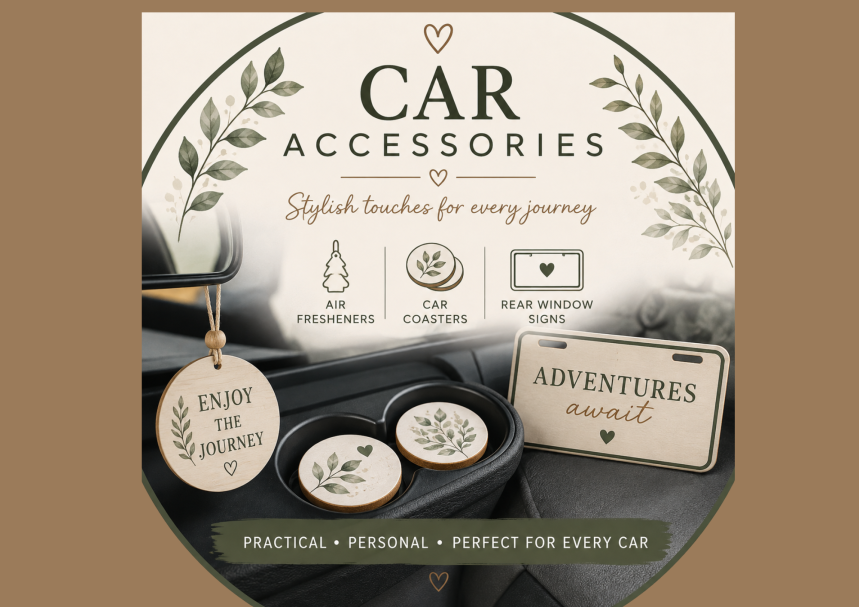Add a little personality to every journey with our collection of car accessories. Add a little personality to every journey with our collection of car accessories.